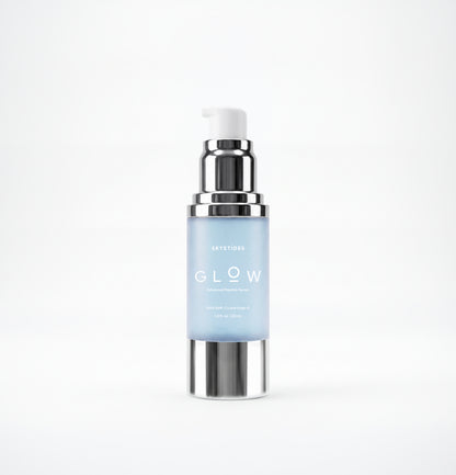 GLOW Advanced Peptide Serum Airless Bottle Open