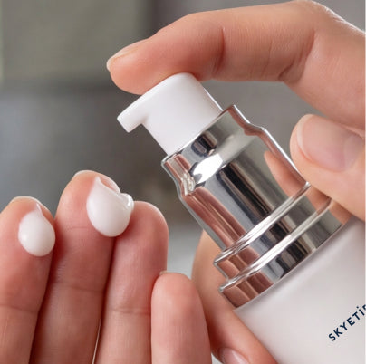Application of peptide cream
