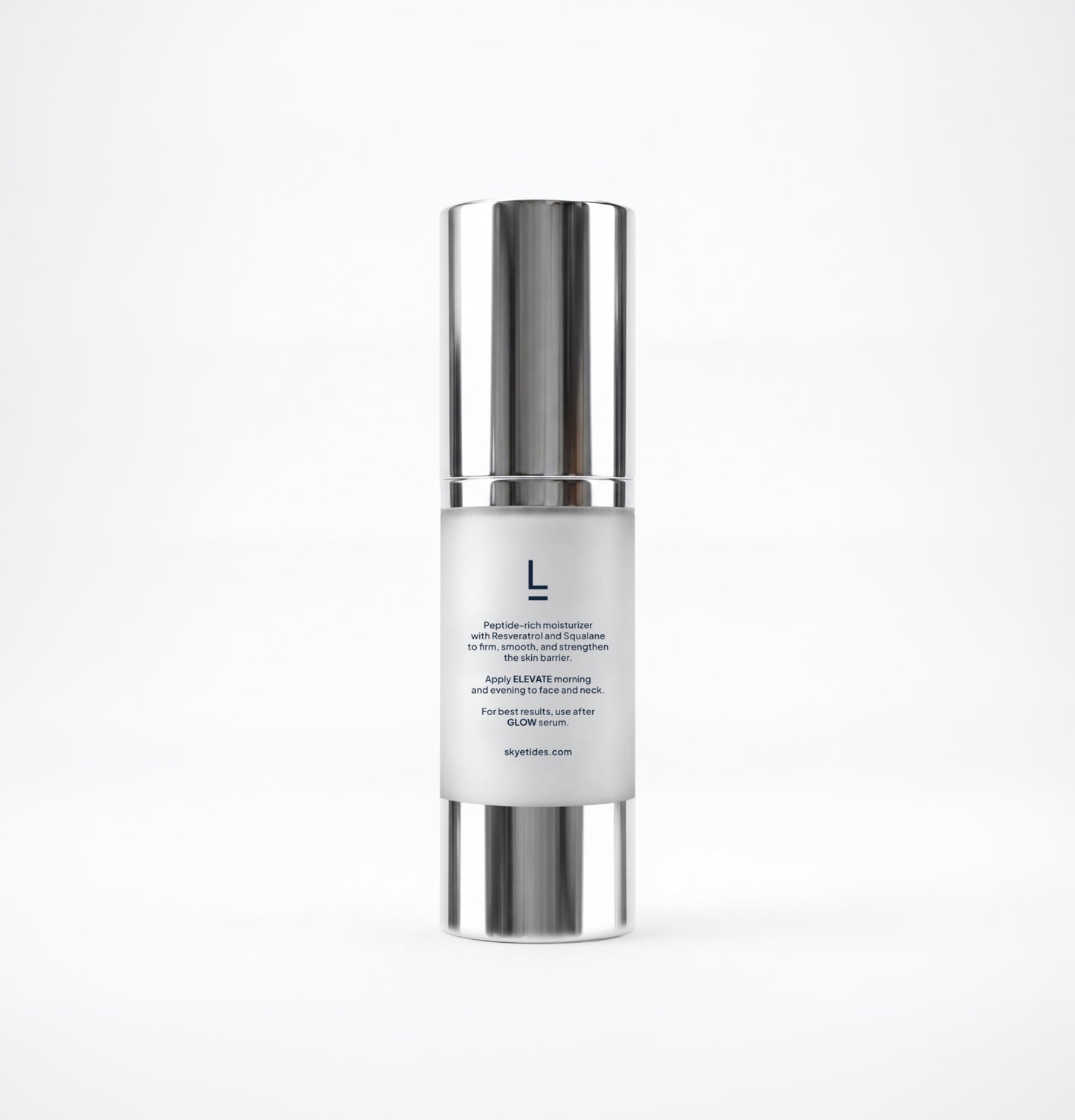ELEVATE Peptide Renewal Cream with Resveratrol and Squalane Bottle Back