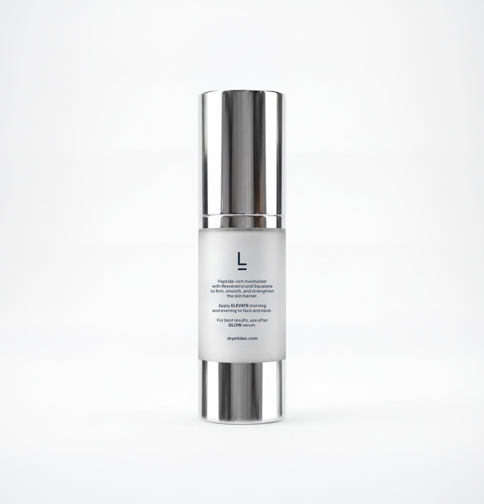 ELEVATE Peptide Renewal Cream with Resveratrol and Squalane Bottle Back