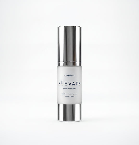 ELEVATE Peptide Renewal Cream with Resveratrol and Squalane Bottle