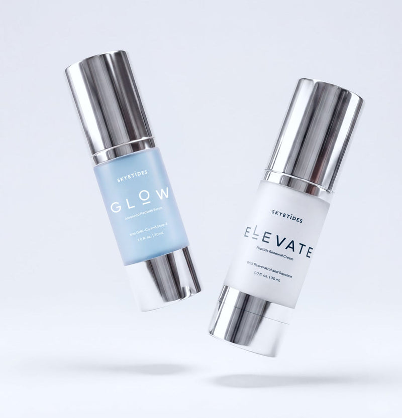 Skyetides Peptide Ritual Duo - GLOW Advanced Peptide Serum and ELEVATE Peptide Renewal Cream 
